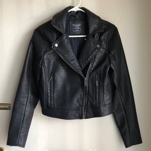 MOTORCYCLE LEATHER JACKET WOMENS SIZE S